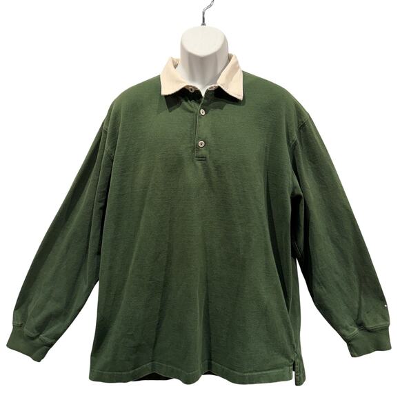GAP Other - VINTAGE Y2K Gap Classic 100% Cotton Rugby Shirt in Forest Green Size XXL